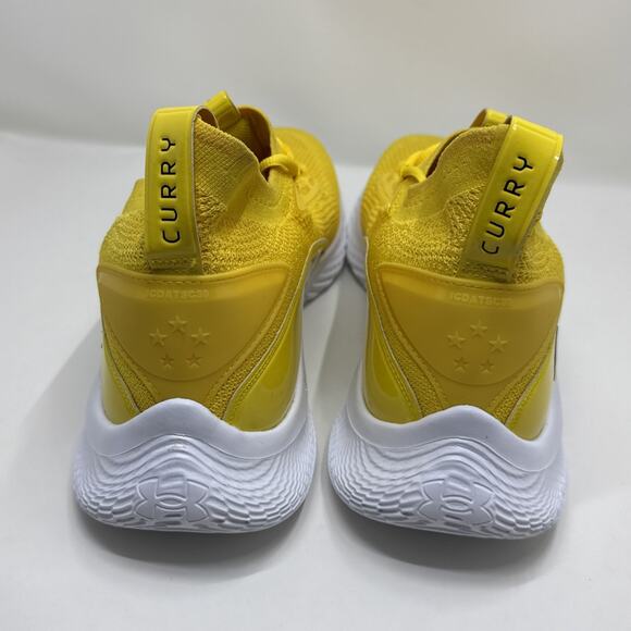 Mens Size 16 Under Armour Curry Flow 8 Basketball Shoes Yellow 3024785-700 main image 5